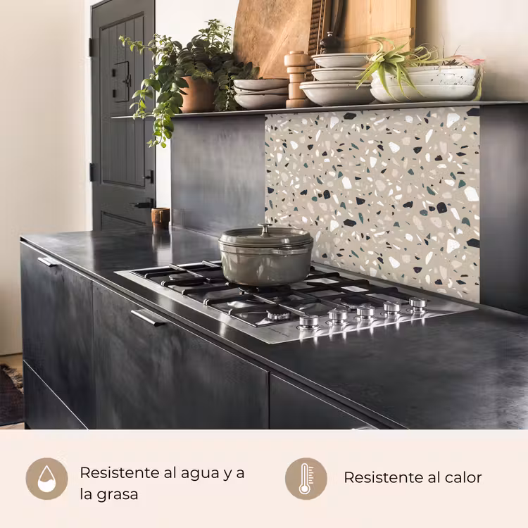 Revestimiento cocina - Terrazo - Motivo - Verde — 4