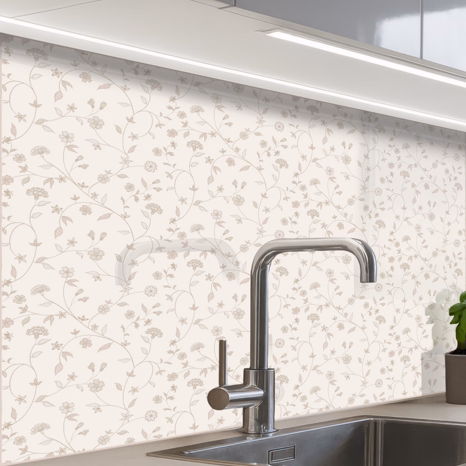 Revestimiento cocina - Flores - Motivo - Suave — 1