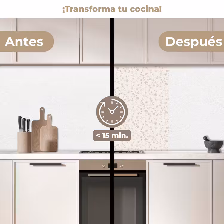 Revestimiento cocina - Flores - Motivo - Suave — 2