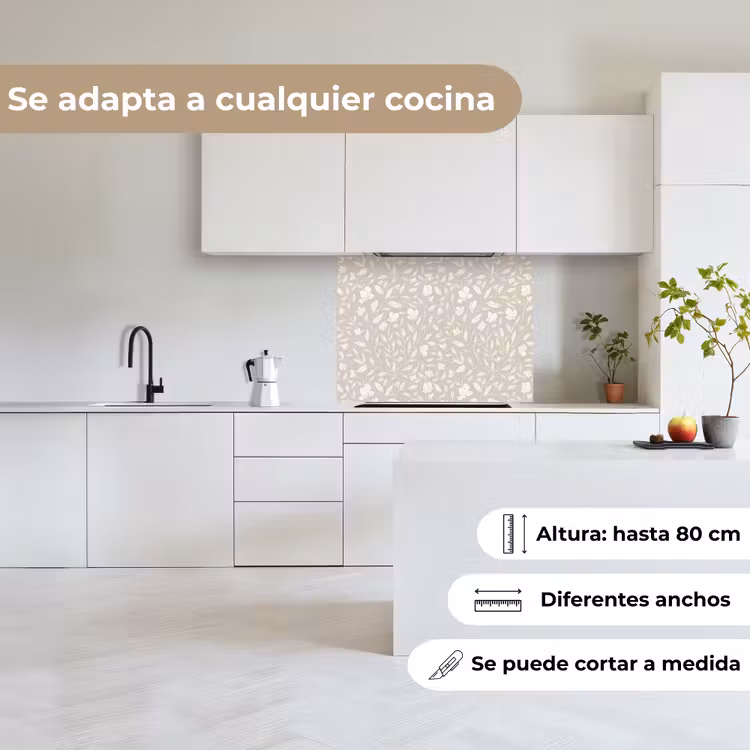 Revestimiento cocina - Flores - tallo - hojas — 6