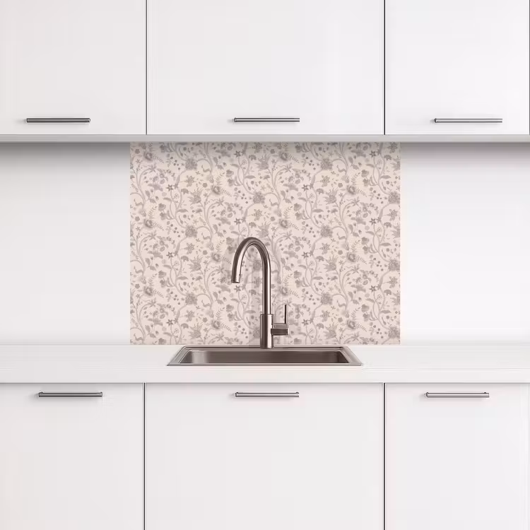 Revestimiento cocina - Patrón - Flores - Morado — 3