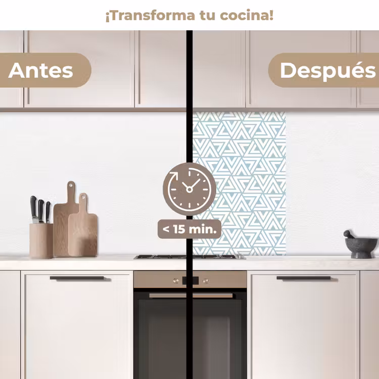 Revestimiento cocina - Patrón - Línea - Diseño - Verde — 2