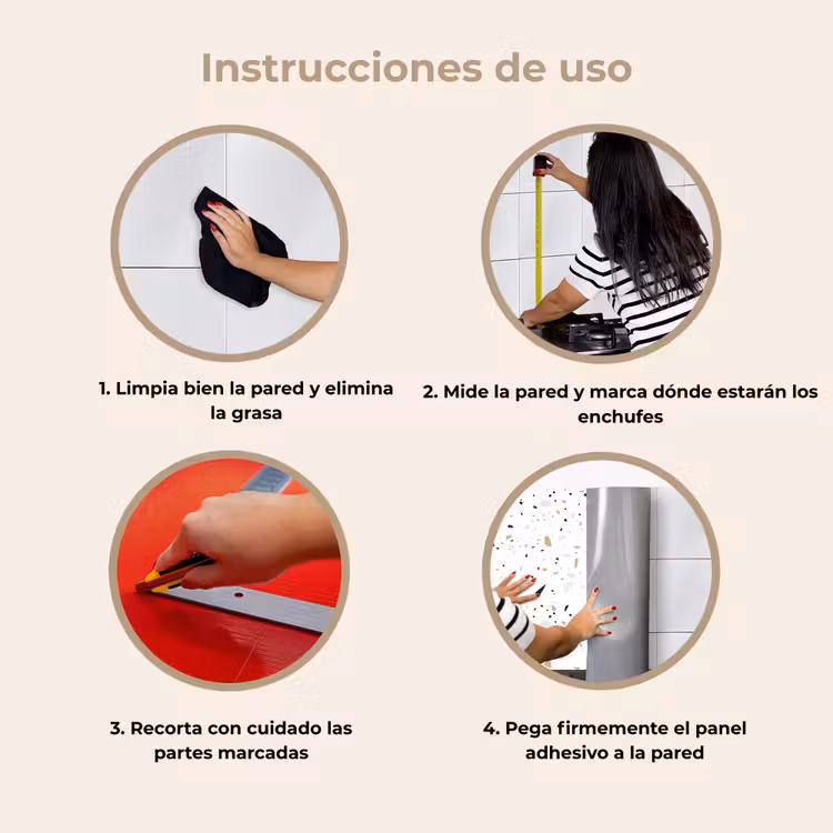 Revestimiento cocina - Terrazo - Motivo - Blanco - Neutro — 8