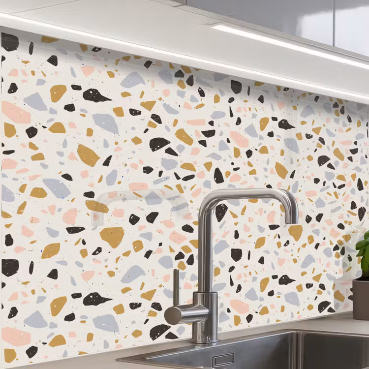 Revestimiento cocina - Terrazo - Motivo - Neutro - Suave - Multi — 1