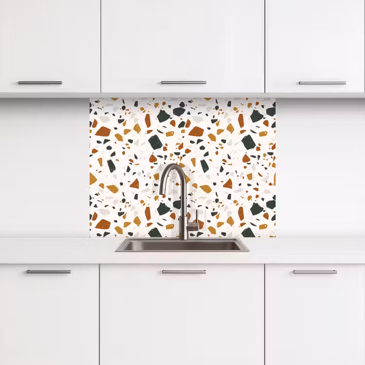 Revestimiento cocina - Terrazo - Patrón - Blanco - Terra — 3