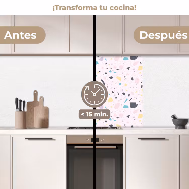 Revestimiento cocina - Terrazo - Patrón - Suave - Caramelo — 2