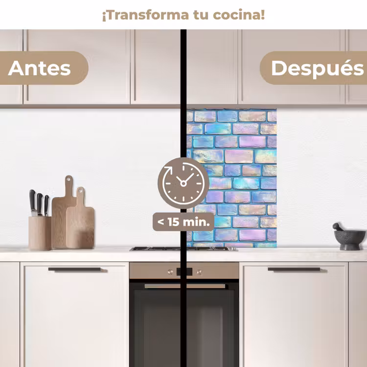 Revestimiento cocina - Arco iris - Brillo - Piedra — 2