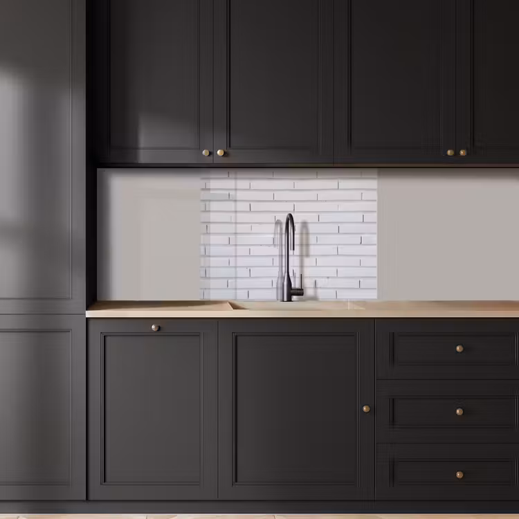 Revestimiento cocina - Ladrillos - Pintado - Blanco - Minimalista — 5
