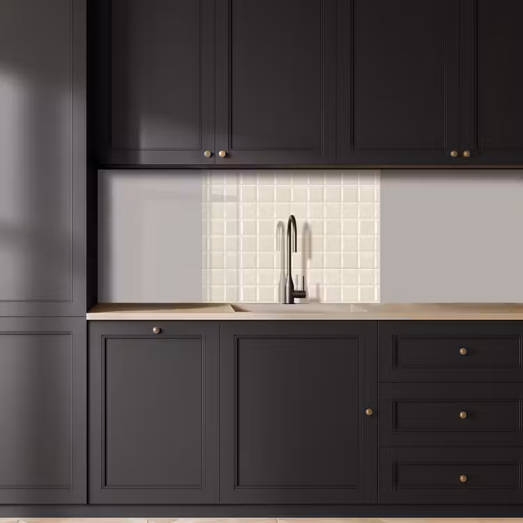 Revestimiento cocina - Cuadrado - Baldosas - Brillante - Beige — 5
