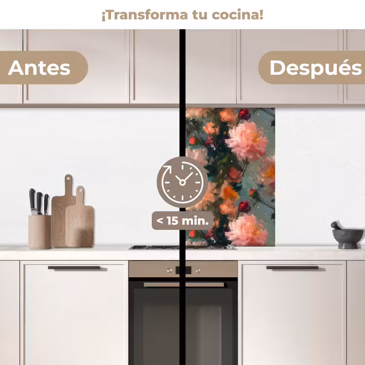 Revestimiento cocina - Dalia - Flores - Patrón — 2