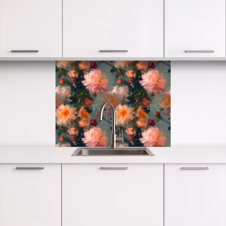 Revestimiento cocina - Dalia - Flores - Patrón — 3