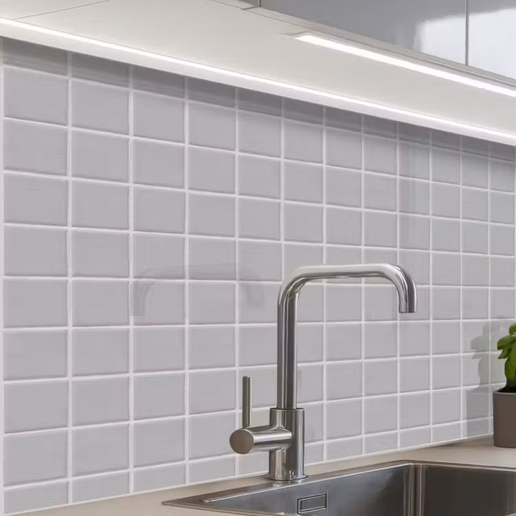 Revestimiento cocina - Mosaico - Azulejos - Gris — 1