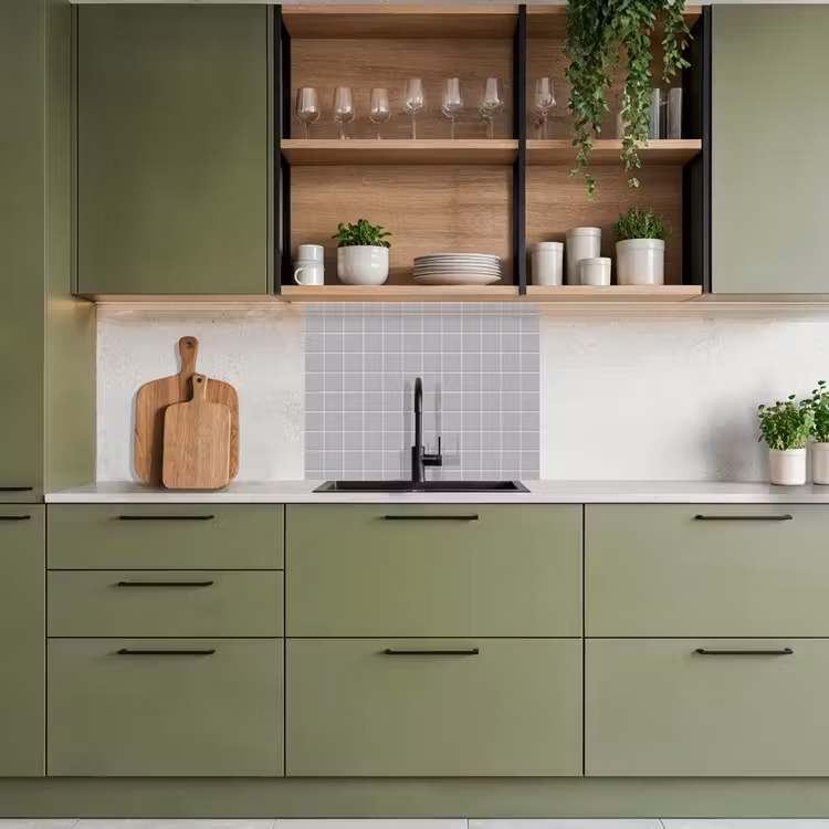 Revestimiento cocina - Mosaico - Azulejos - Gris — 7