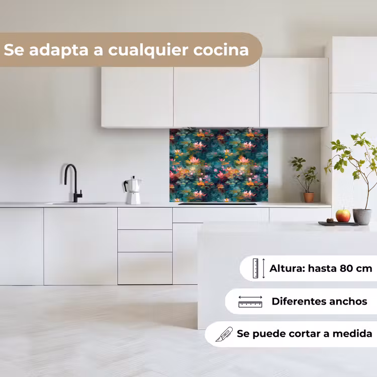 Revestimiento cocina - Nenúfares - Estanque - Agua — 6