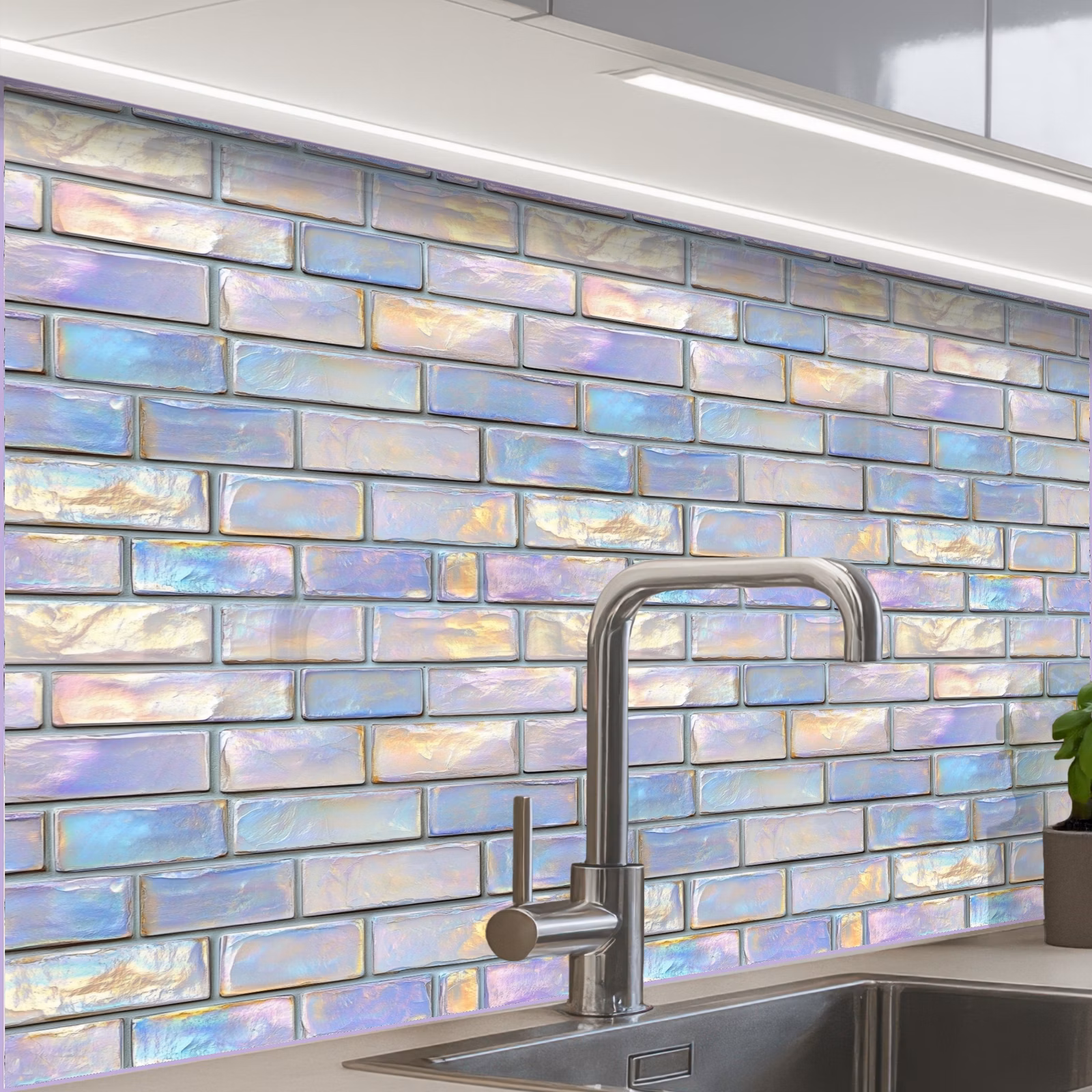 Revestimiento cocina - Brillo - Pared - Nácar — 1