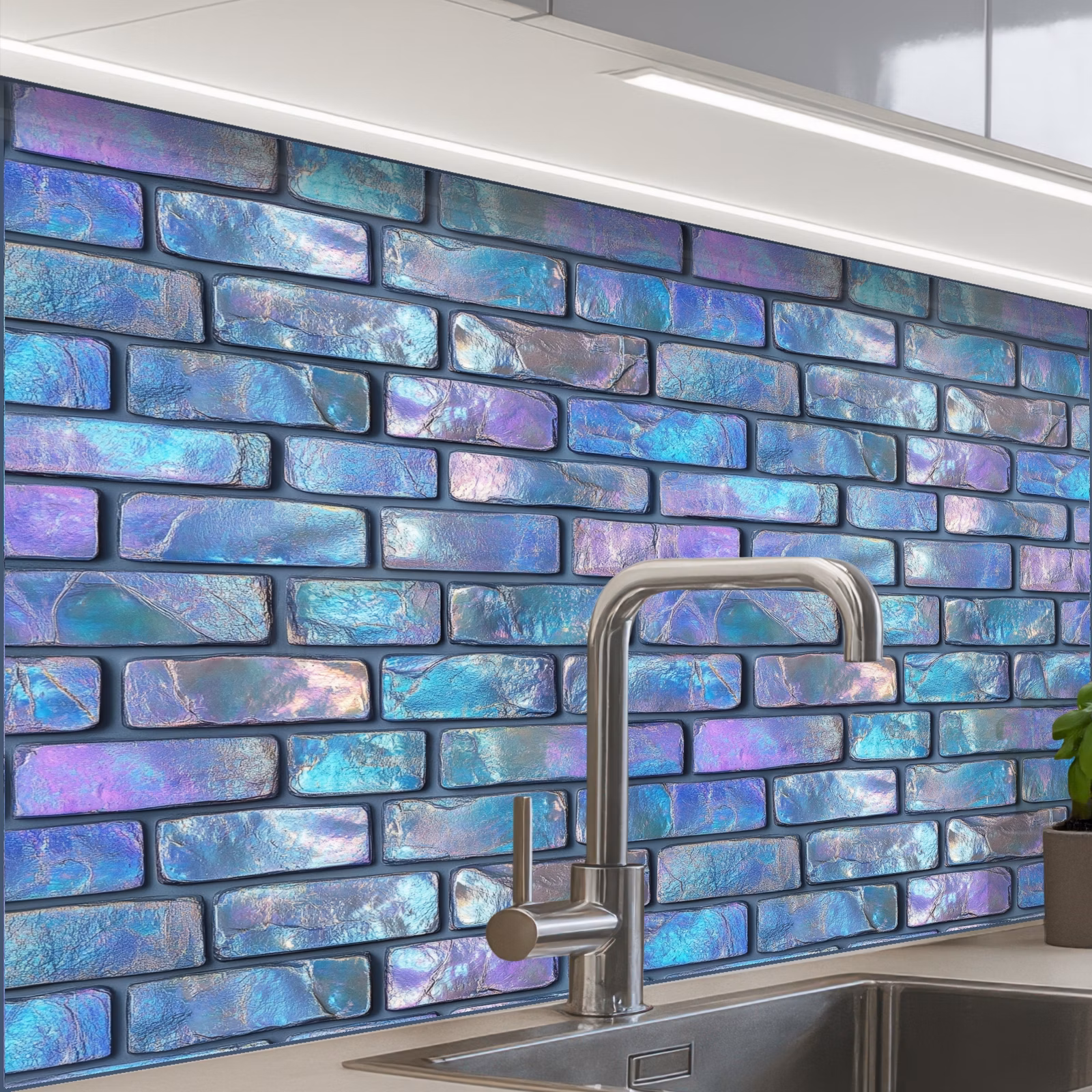 Revestimiento cocina - Pared - Iridiscente - Colores — 1