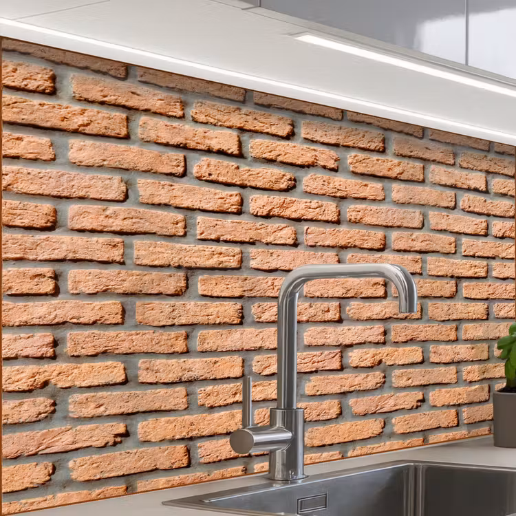 Revestimiento cocina - Ladrillos - Rectangular - Rojo - Pared — 1