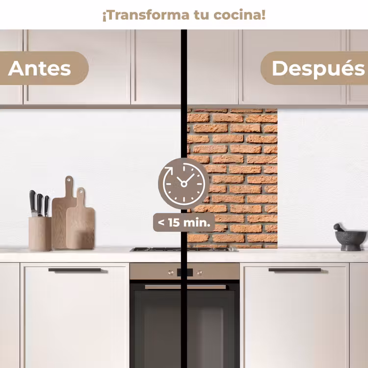 Revestimiento cocina - Ladrillos - Rectangular - Rojo - Pared — 2