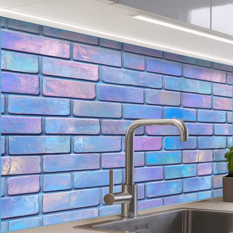 Revestimiento cocina - Morado - Azul - Pared — 1