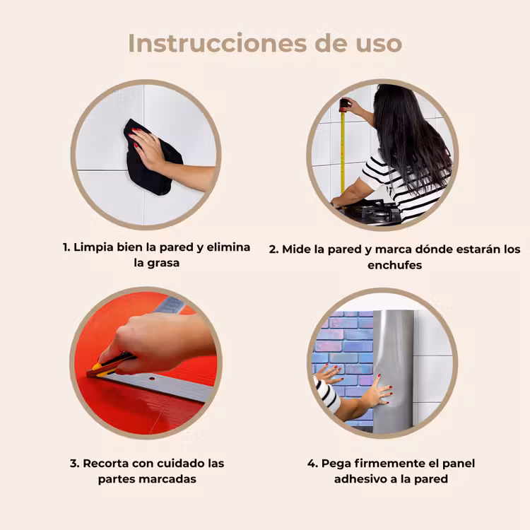 Revestimiento cocina - Morado - Azul - Pared — 8