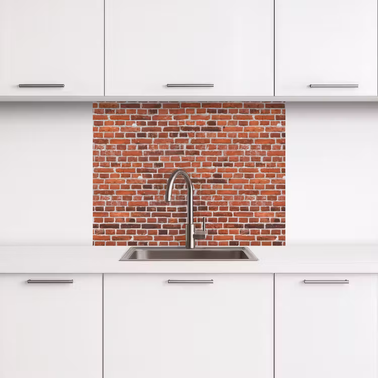 Revestimiento cocina - Muro - Ladrillos - Desgastados - Juntas — 3