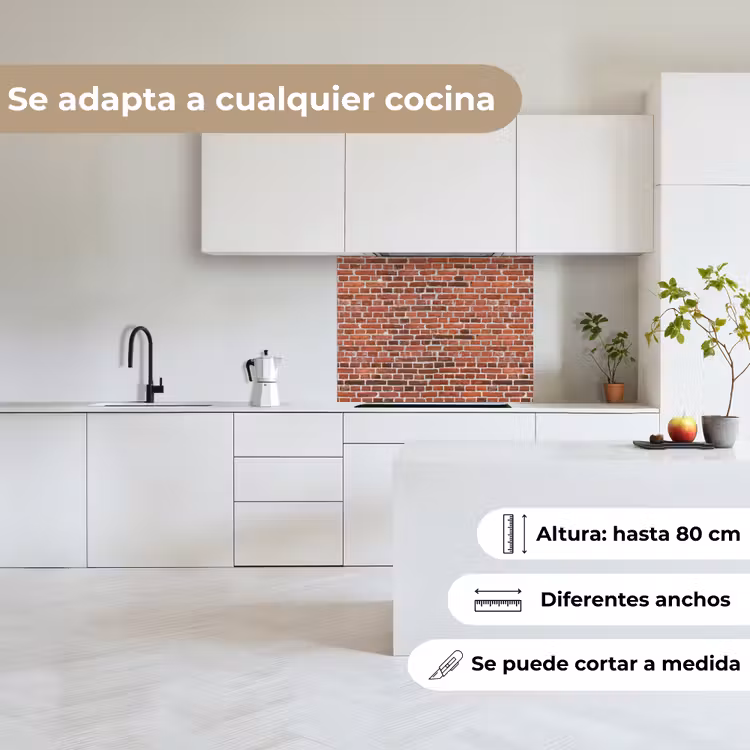 Revestimiento cocina - Muro - Ladrillos - Desgastados - Juntas — 6