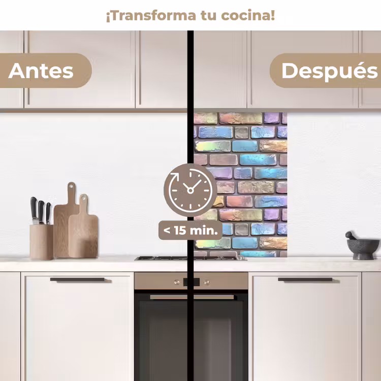 Revestimiento cocina - Piedras - Arco iris - Metálicas — 2