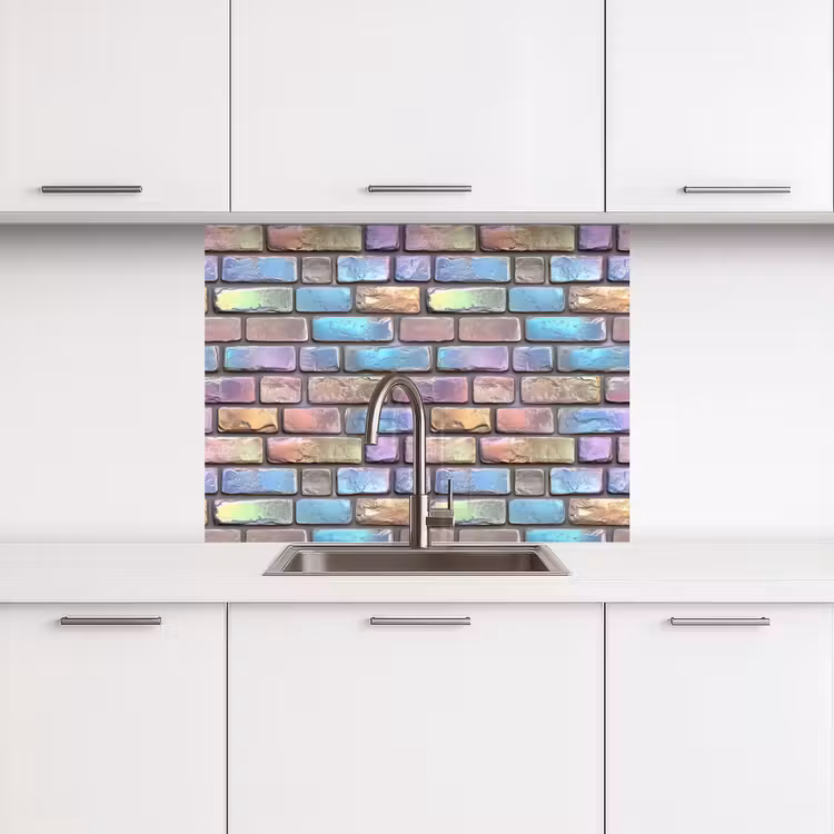 Revestimiento cocina - Piedras - Arco iris - Metálicas — 3