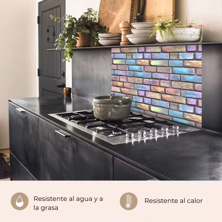 Revestimiento cocina - Piedras - Arco iris - Metálicas — 4