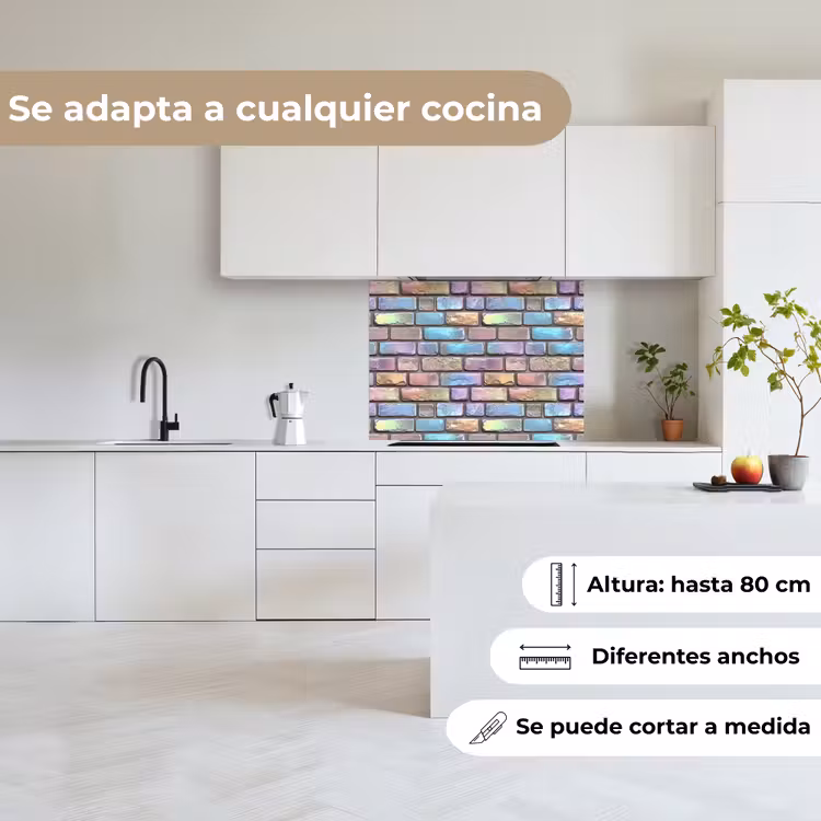 Revestimiento cocina - Piedras - Arco iris - Metálicas — 6