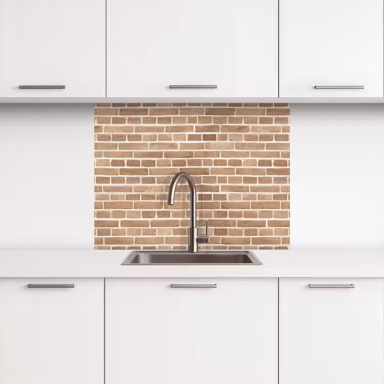 Revestimiento cocina - Piedras - Marrón - Claro - Motivo — 3