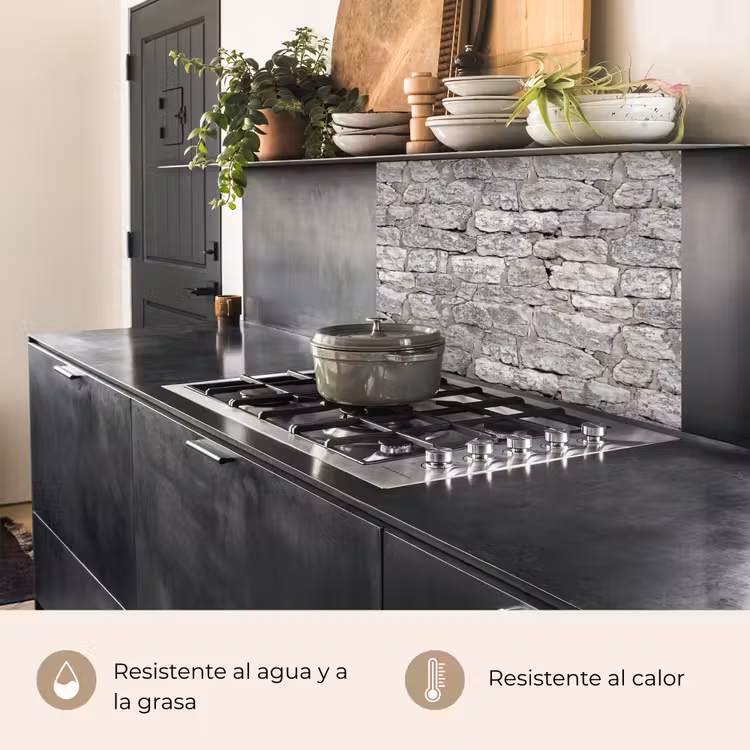 Revestimiento cocina - Piedras naturales - Muro - Desmenuzamiento — 4