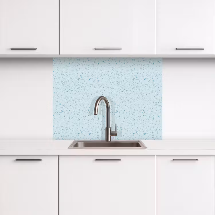 Revestimiento cocina - Terrazo - Estampado - Colorido - Azul bebé — 3