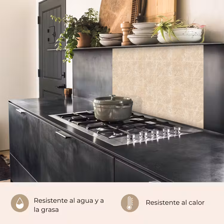 Revestimiento cocina - Mármol - Baldosas - Beige — 4