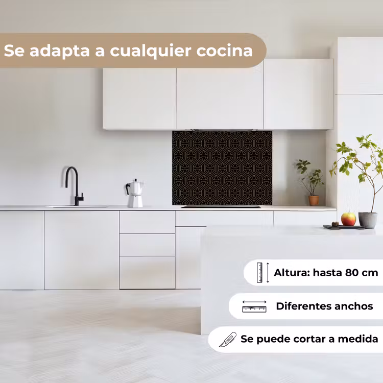 Revestimiento cocina - Oro - Negro - Diamante — 6