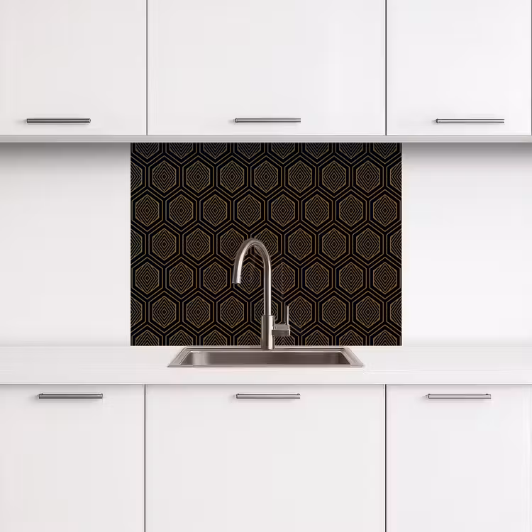Revestimiento cocina - Oro - Negro - Túnel — 3