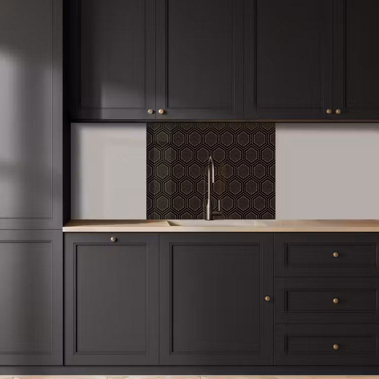 Revestimiento cocina - Oro - Negro - Túnel — 5