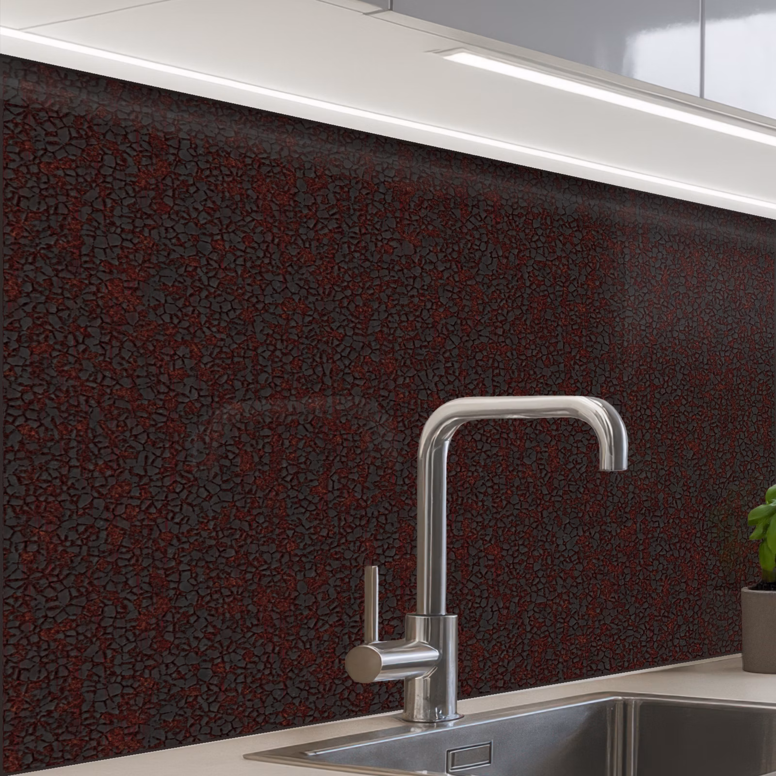 Revestimiento cocina - Metal - Oscuro - Óxido — 1