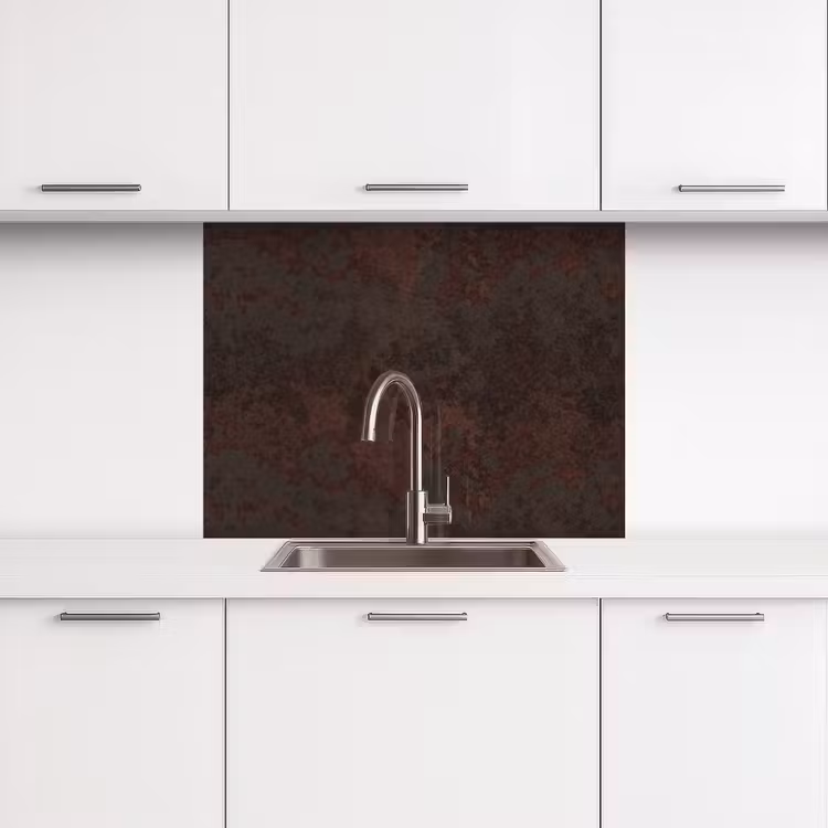 Revestimiento cocina - Metal - Óxido - Oscuro - Marrón — 3