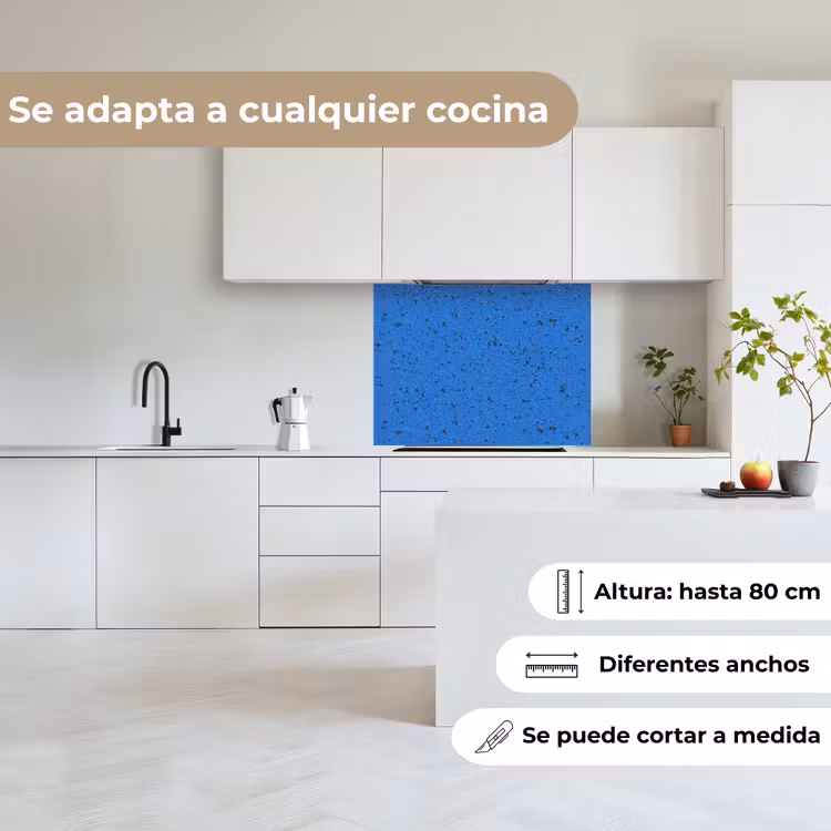 Revestimiento cocina - Óxido - Azul - Grietas - Pintura — 6