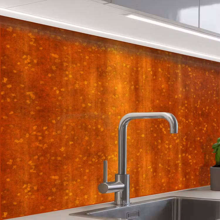Revestimiento cocina - Óxido - Naranja - Rojo - Manchas — 1