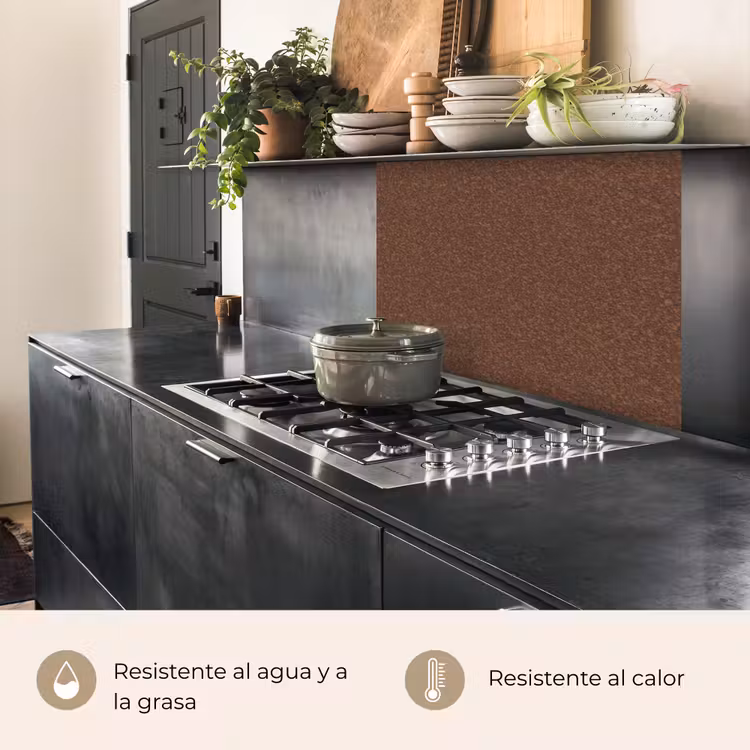 Revestimiento cocina - Áspero - Óxido - Rojo — 4