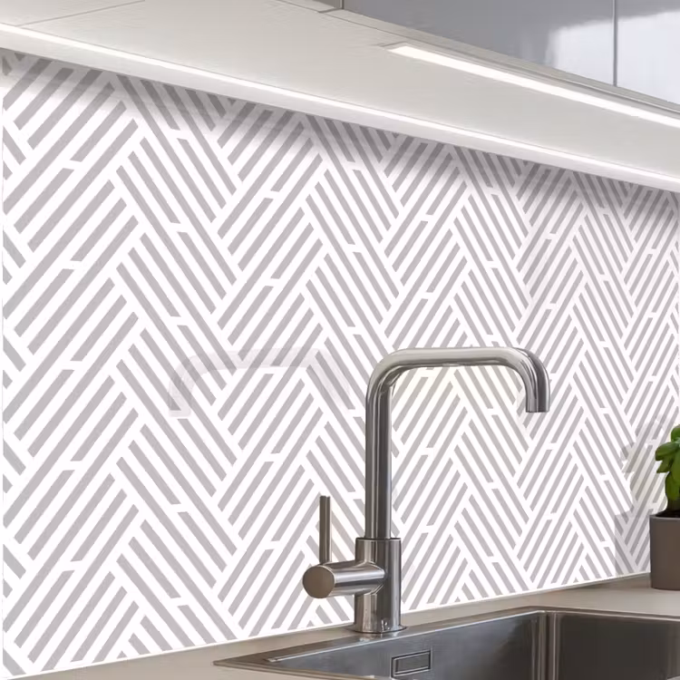 Revestimiento cocina - Gráfico - Patrón - Moderno - Rayas — 1
