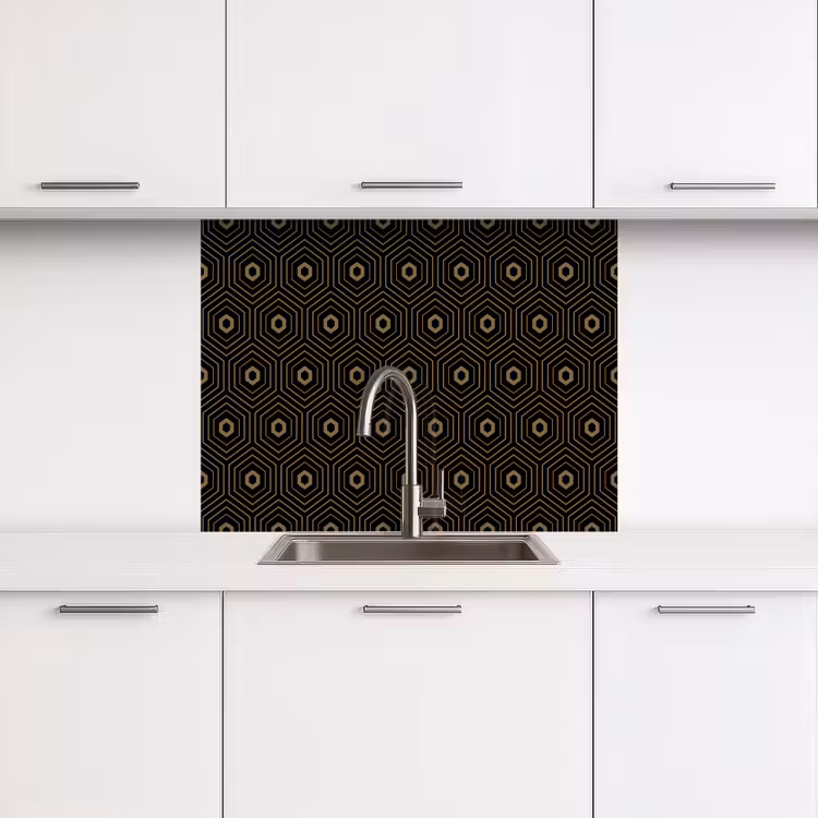Revestimiento cocina - Oro - Ilusión - Patrón — 3