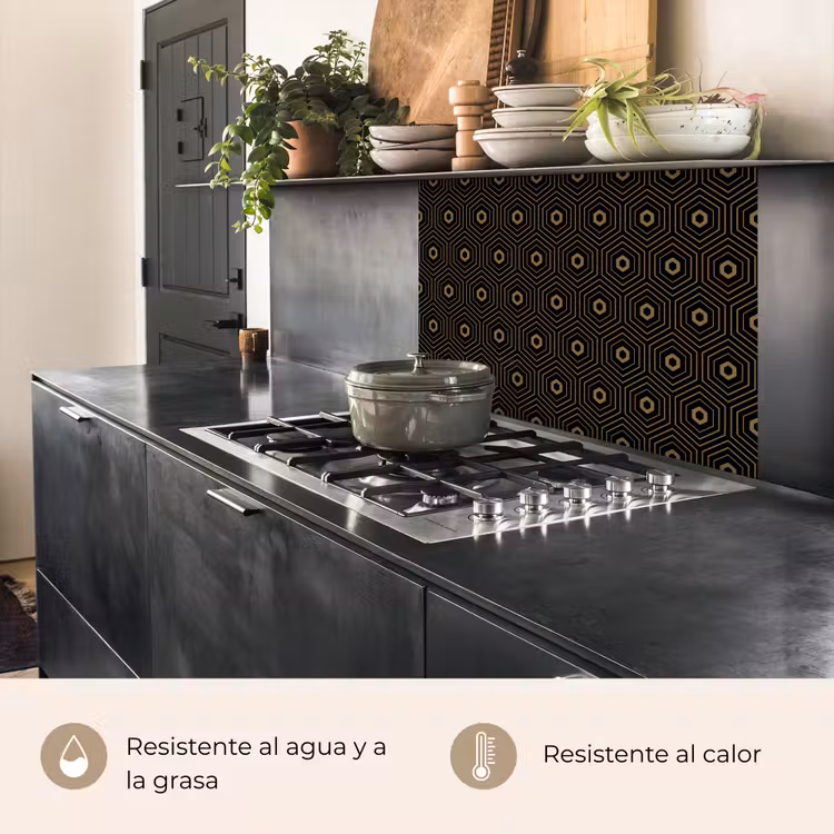 Revestimiento cocina - Oro - Ilusión - Patrón — 4