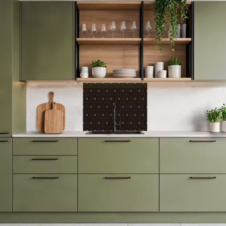 Revestimiento cocina - Oro - Ilusión - Patrón — 7