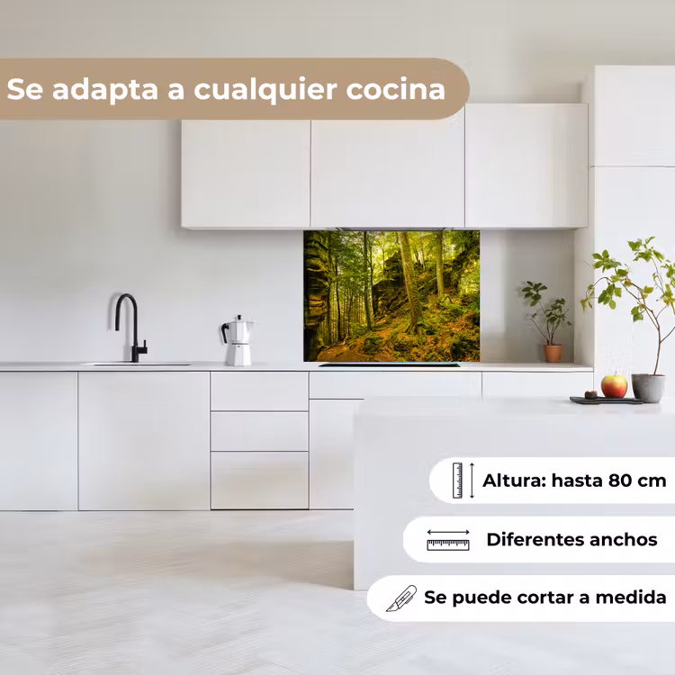 Revestimiento cocina - Árboles - Piedra - Bosque - Naturaleza - Plantas — 6