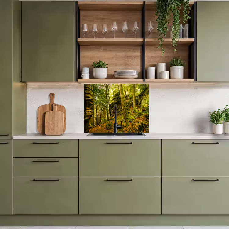 Revestimiento cocina - Árboles - Piedra - Bosque - Naturaleza - Plantas — 7