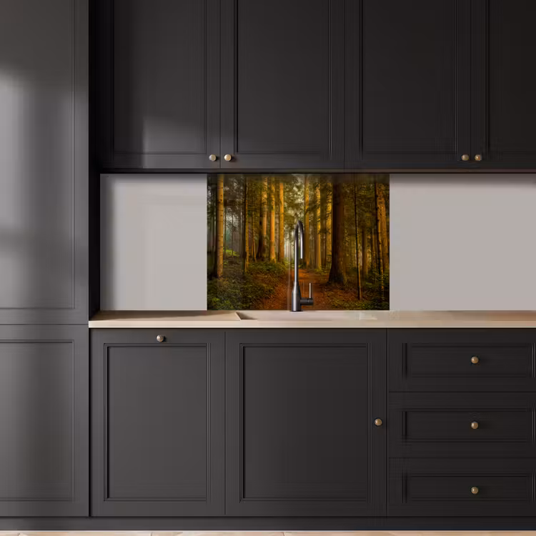Revestimiento cocina - Bosque - Naturaleza - Árboles - Paisaje - Hojas — 5