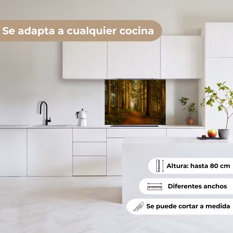 Revestimiento cocina - Bosque - Naturaleza - Árboles - Paisaje - Hojas — 6